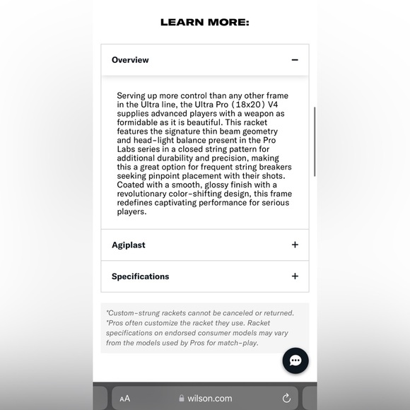 NWT Set of Wilson Ultra Pro 18x20 v4, Grip 2 ( Two rackets) - Picture 13 of 14